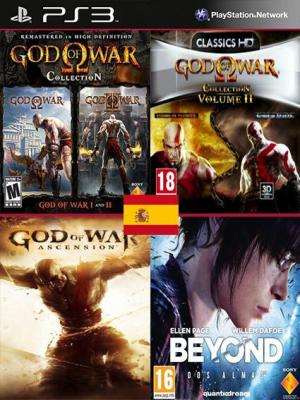 6 JUEGOS EN 1 God of War Coleccion Mas BEYOND Dos almas PS3