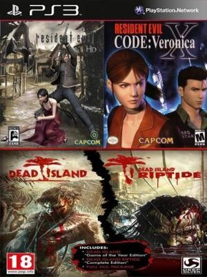 Resident Evil 4 y Resident Evil Code Veronica X Mas  Dead Island Franchise Pack Ps3